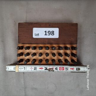 a198- vintage set of Machinist steel letter punch stamps