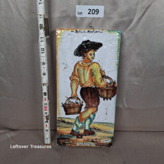 a209- Amalfi Collection handpainted tile "L'ortolano"