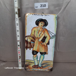 a210- Amalfi Collection handpainted tile "Venditore di Formaggio"