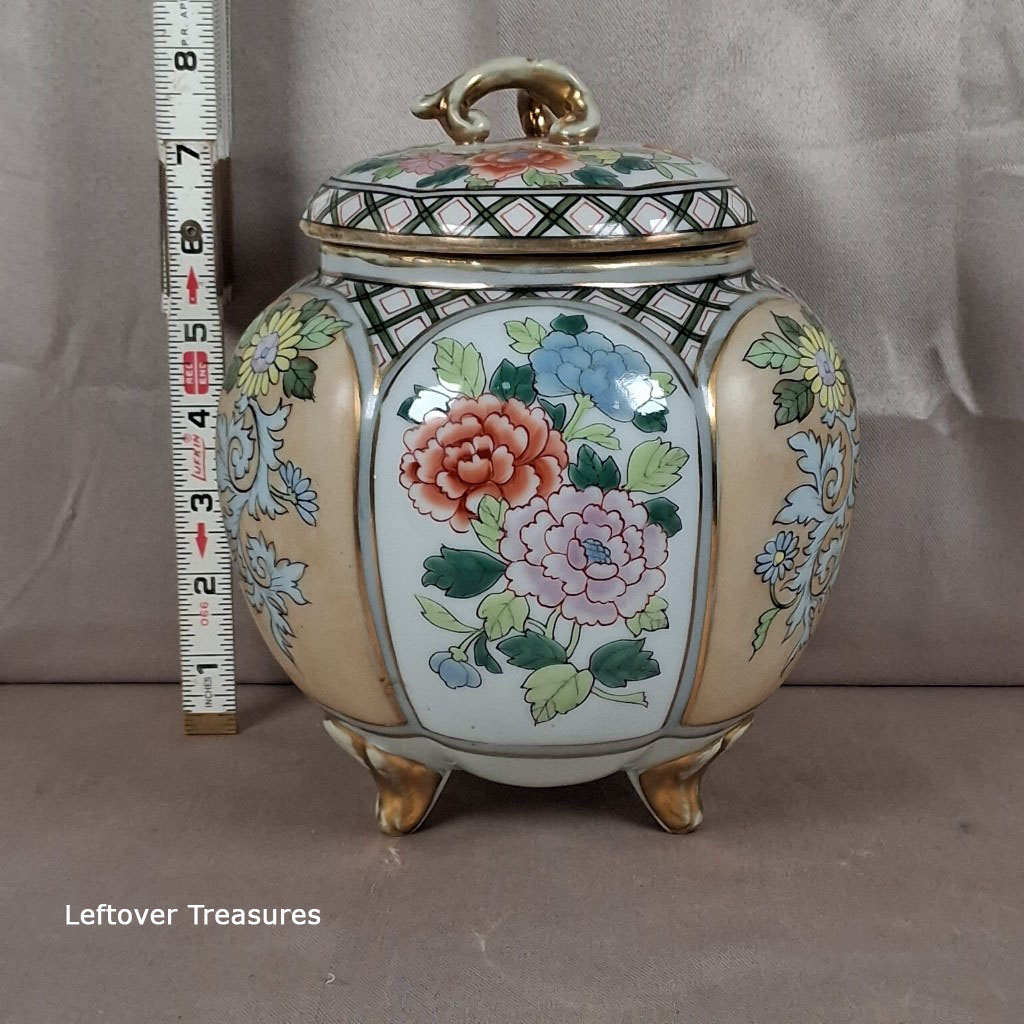 a227- vintage Chinese porcelain ginger jar - Image 4