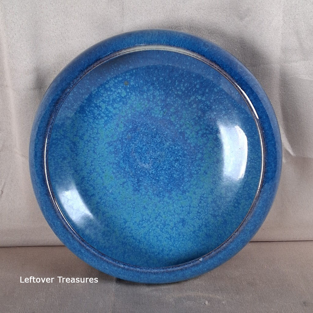 a232- blue flambe glazed ceramic Narcissus bowl - Image 2