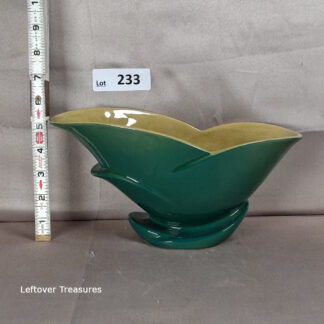 a233- vintage Roseville Pottery Mayfair boat-shaped planter