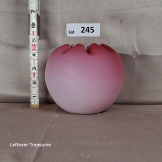a245- vintage cased glass rose bowl