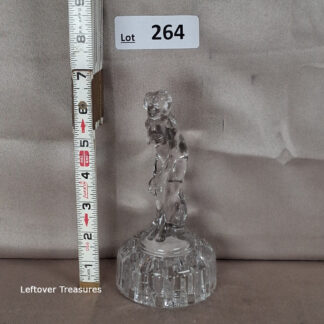 a264- vintage Cambridge Glass Company "Bashful Charlotte" model