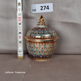 a274- Thai Benjarong porcelain jar