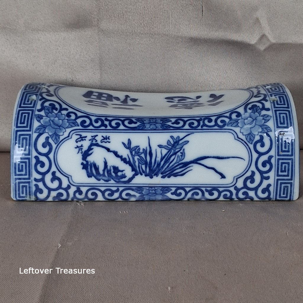 a276- vintage Japanese porcelain takamakura (geisha neck rest) pillow - Image 2