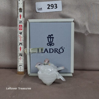 a293- Lladr? "First Christmas Together" 1991 Love Birds ornament