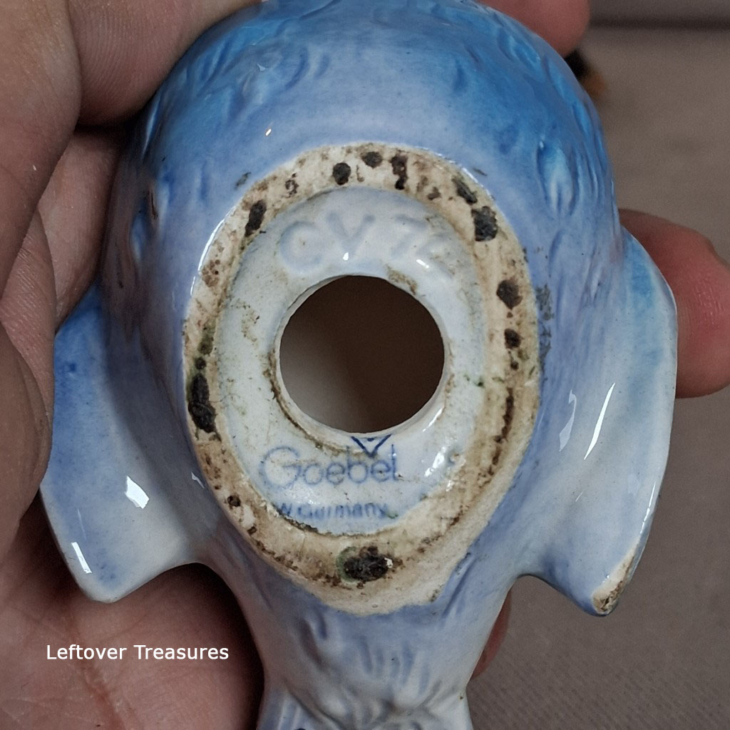 a295- blue vintage Goebel porcelain bird figurines - Image 4