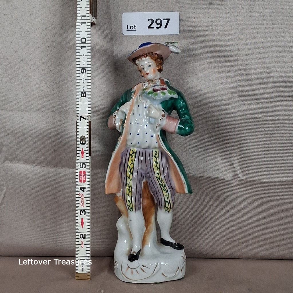 a297- vintage Occupied Japan porcelain male figurine