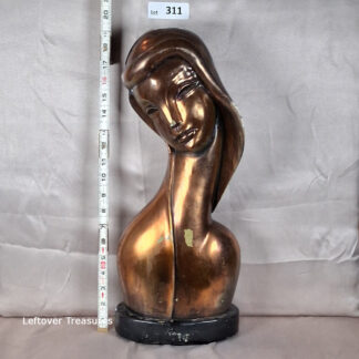 a311- 1950s Mid-Century Modern lady bust sculpture