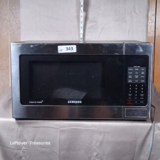 a343- Samsung MG11H2020CT countertop microwave *door gets jammed*