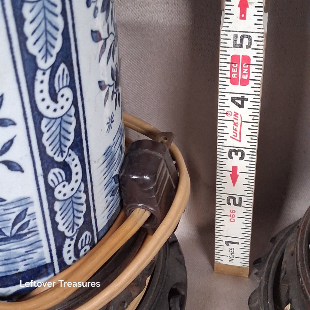 a362- vintage Chinoiserie table lamp - Image 5