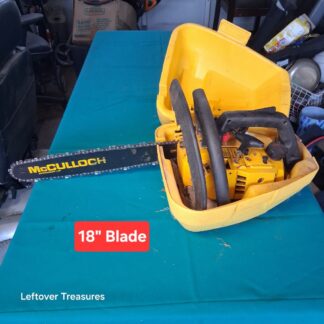 a369- vintage yellow McCulloch Power Mac 310 chainsaw
