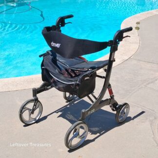 a384- black Drive Medical Nitro Euro Style Rollator