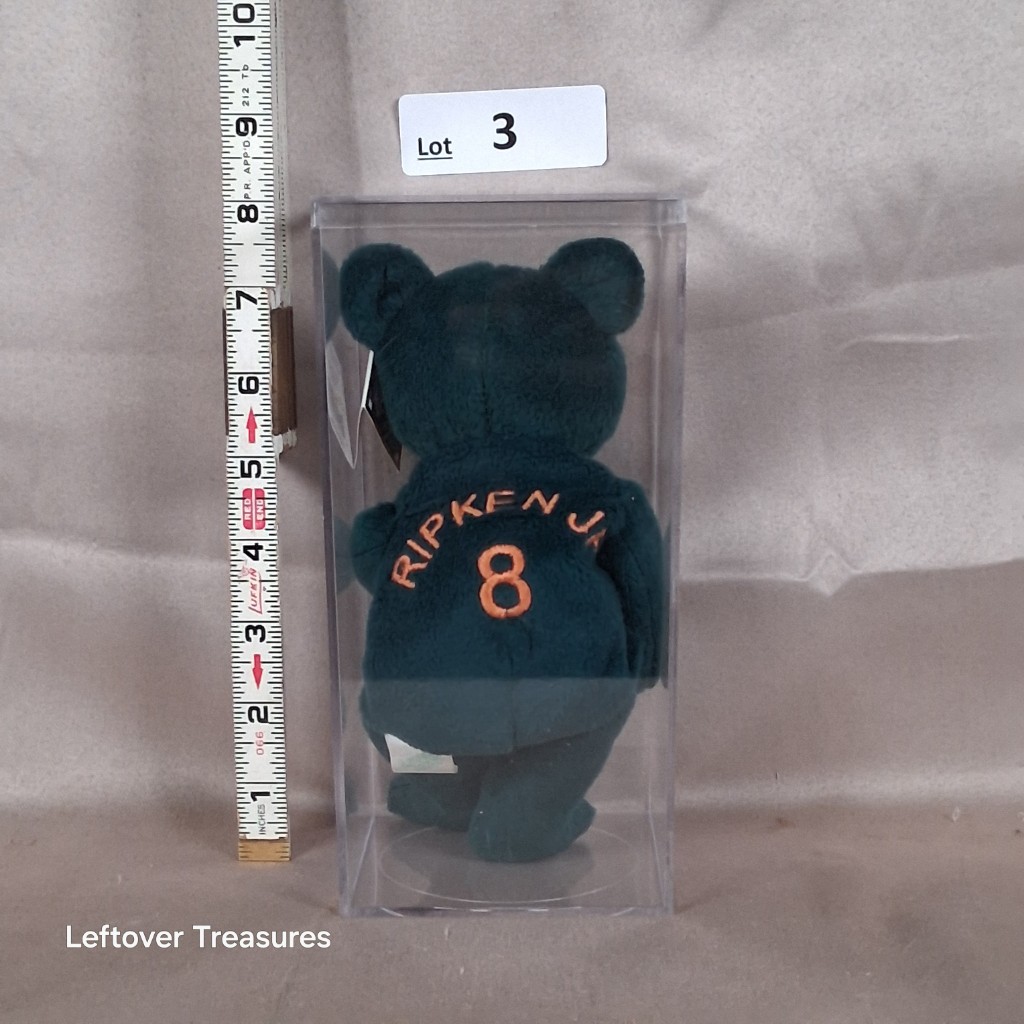 c3- 1998 Salvino's Bamm Beano's Cal Ripkin Jr. #8 bean bag plush bear - Image 2
