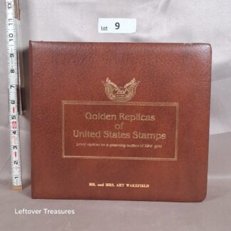 c9- Golden Replicas of United States Stamps 22Kt Gold Proof Collection Binder