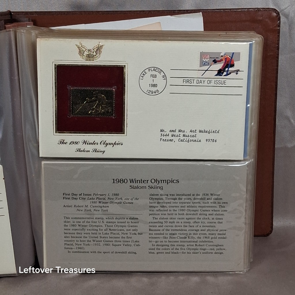 c9- Golden Replicas of United States Stamps 22Kt Gold Proof Collection Binder - Image 5