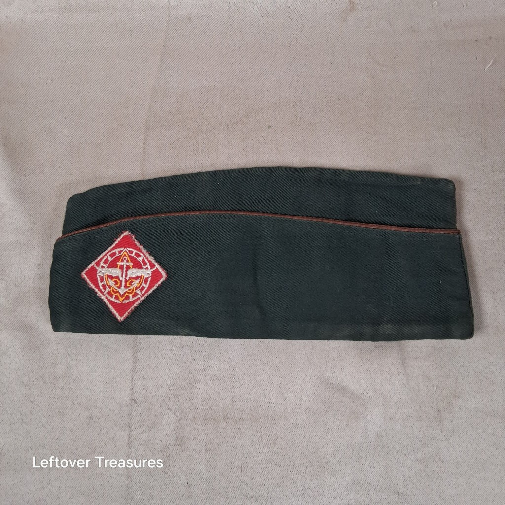c11- Boy Scouts of America Merit Badge Sash with Garrison Cap Vintage - Image 3