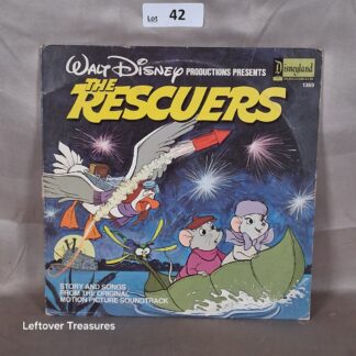 c42- Walt Disney Productions The Rescuers Story and Songs Soundtrack LP Disneyland Records