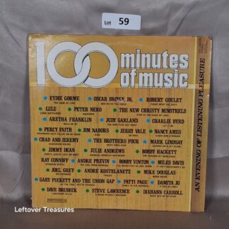 c59- 100 Minutes of Music Compilation LP Columbia Special Products