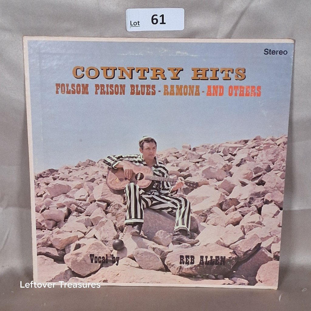 c61- Reb Allen Country Hits Folsom Prison Blues Ramona and Others LP Stereo