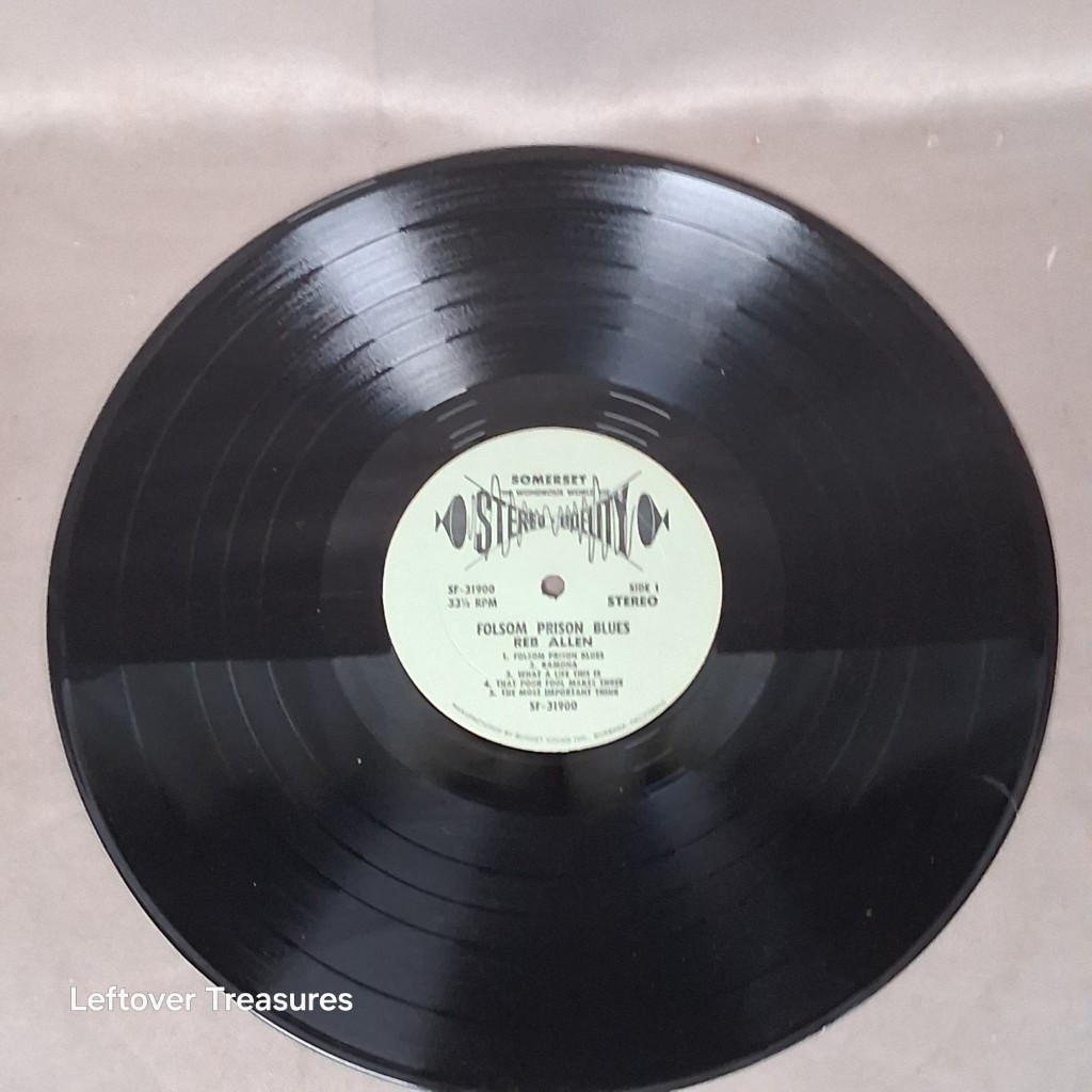 c61- Reb Allen Country Hits Folsom Prison Blues Ramona and Others LP Stereo - Image 2