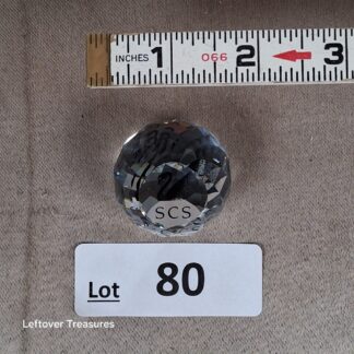 c80- Swarovski SCS Annual Edition Crystal Paperweight Swan Logo