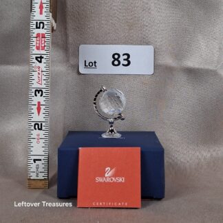 c83- Swarovski Crystal Globe Figurine with Certificate Boxed