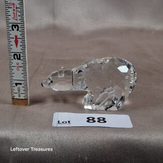 c88- Swarovski Crystal Cut Bear Figurine