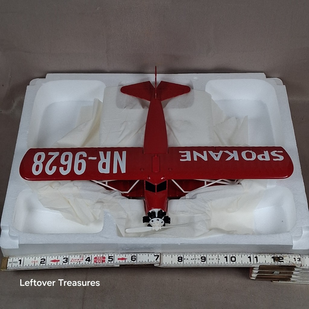 c91- Wings of Texaco Spokane Sun-God 1929 Buhl CA-6 Sesquiplane Diecast Bank 9th in Series Boxed - Image 2