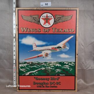c92- Wings of Texaco Gooney Bird Douglas DC-3C Diecast Bank 11th in Series Boxed