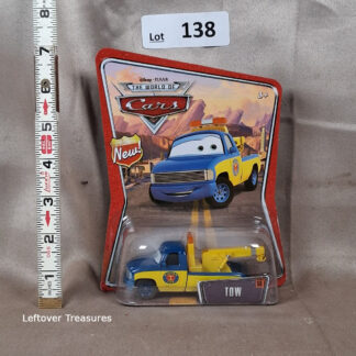 c138- Disney Pixar The World of Cars Tow Truck #56 Piston Cup Towing Mattel Diecast NIP