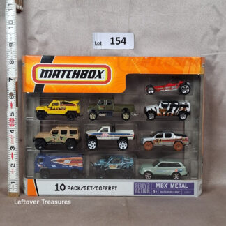 c154- Matchbox MBX Metal 10-Pack Set Ready For Action L2619 Diecast Trucks Offroad NIB