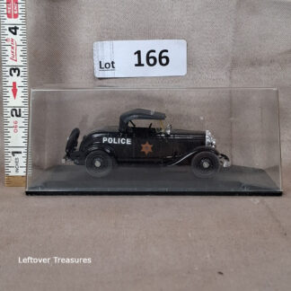 c166- Brumm 1932 Ford V8 Police Roadster Black California Highway Patrol 1:43 Case