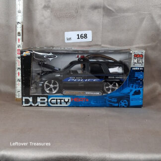 c168- Jada Dub City Heat 2002 Cadillac Escalade Bomb Squad Police 1:24 Diecast NIB