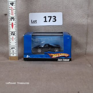 c173- Hot Wheels 1:87 Scale Enzo Ferrari Black Small Scale Micro Miniature Car NIB