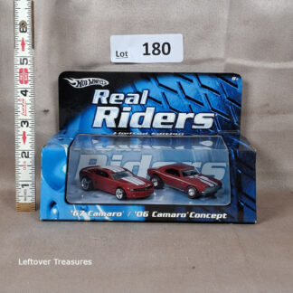 c180- Hot Wheels Real Riders Limited Edition '67 Camaro & '06 Camaro Concept 2-Pack NIB