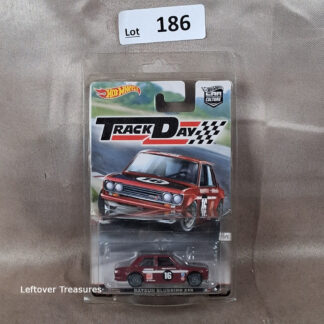 c186- Hot Wheels Car Culture Track Day Datsun Bluebird 510 Red #16 Premium Real Riders