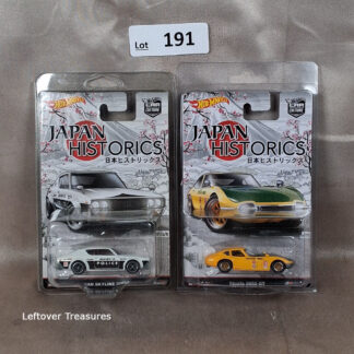c191- Hot Wheels Japan Historics 2-Car Lot Nissan Skyline 2000GT-X Toyota 2000GT