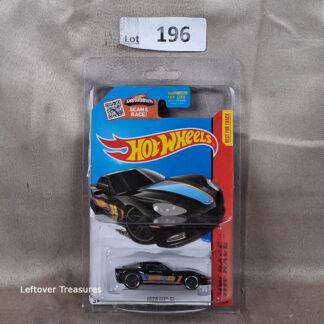 c196- Hot Wheels HW Race Corvette C6R Black Blue Orange Stripe 32 Best For Track NIP