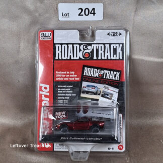 c204- Auto World Road & Track Online Edition 2011 Callaway Corvette Metallic Red NIP