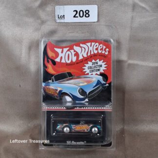 c208- Hot Wheels 2016 Collector Edition '55 Corvette Spectraflame Blue Mail-In NIP