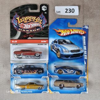 c230- Hot Wheels Larry's Garage So Fine Real Riders Mercedes AMG CLK DTM Lot x5 NIP