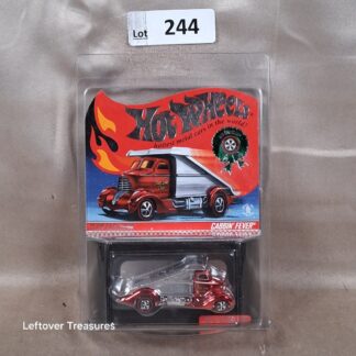 c244- Hot Wheels RLC Cabbin' Fever Holiday Spectraflame Red #03768/04500 Redlines NIP