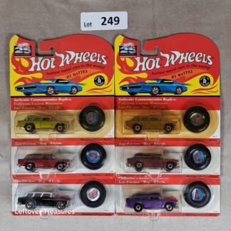 c249- Hot Wheels 25th Anniversary Vintage Redline Lot x6 Classic Nomad Button Replica
