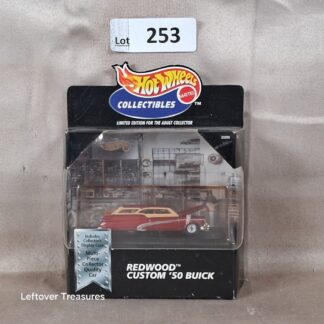 c253- Hot Wheels Collectibles Redwood Custom '50 Buick Woodie Wagon Display Case