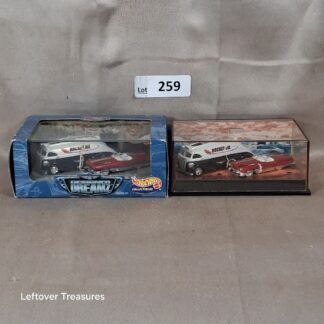 c259- Hot Wheels Collectibles Designer Dreamz Rocket Oil & Bizarro 2-Car Set Lot x2 NIB