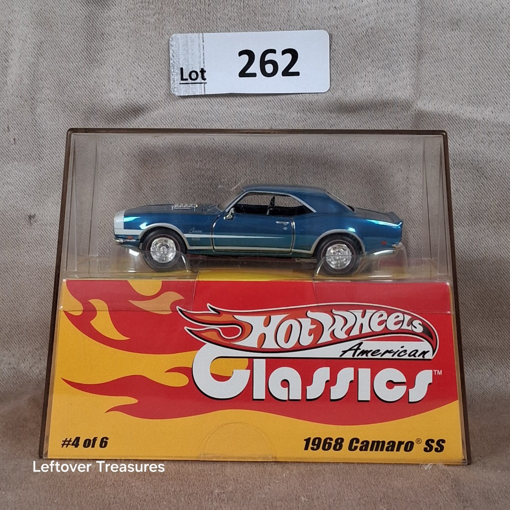 c262- Hot Wheels American Classics 1968 Camaro SS Blue LOW SERIAL #00052/05000 #4 of 6