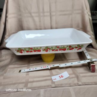 e16- Large Strawberry Casserole Dish by Action Japan