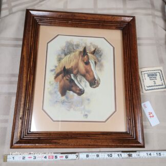 e42- print titled Mare and Foal by Doris Scott Nelson
